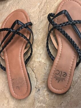 Sandals Braided Strappy Flat Sandals for Women - Classic Summer Style by etc 5/6